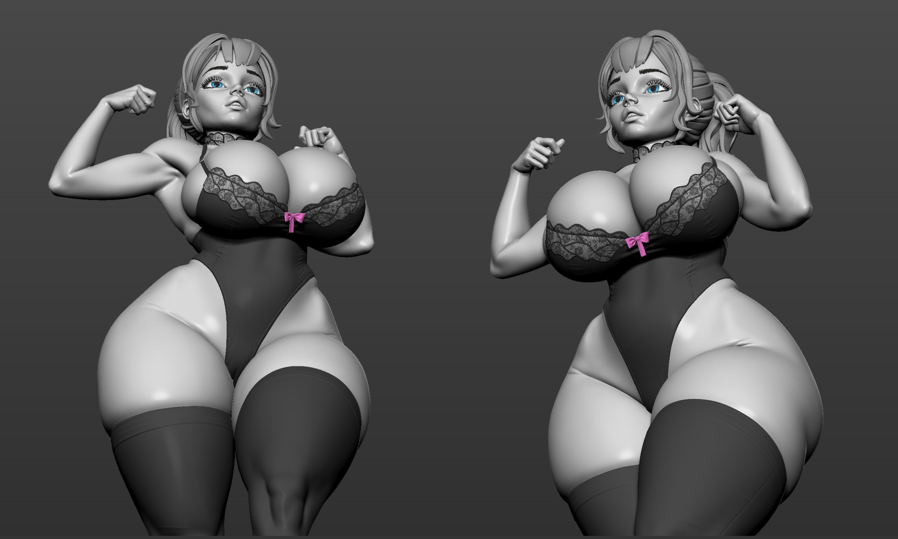 ANIME GIRL SINDY  3D print 3D model_10