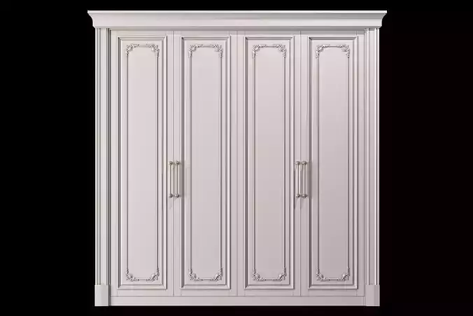 blk wood classical wardrobe art 0043