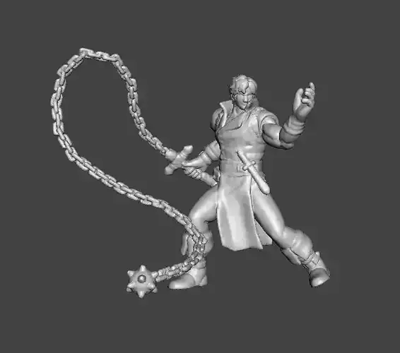 RICHTER BELMONT CASTLEVANIA MINIATURE MODEL FANTASY HORROR RPG 3D print model