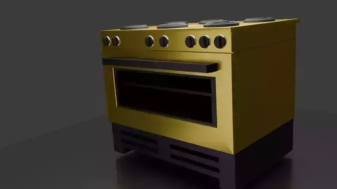 gas oven 3D model