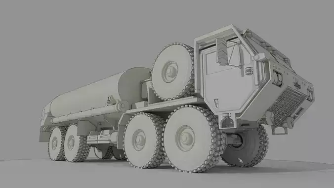 IDF M977 Oshkosh tanker 3D print model