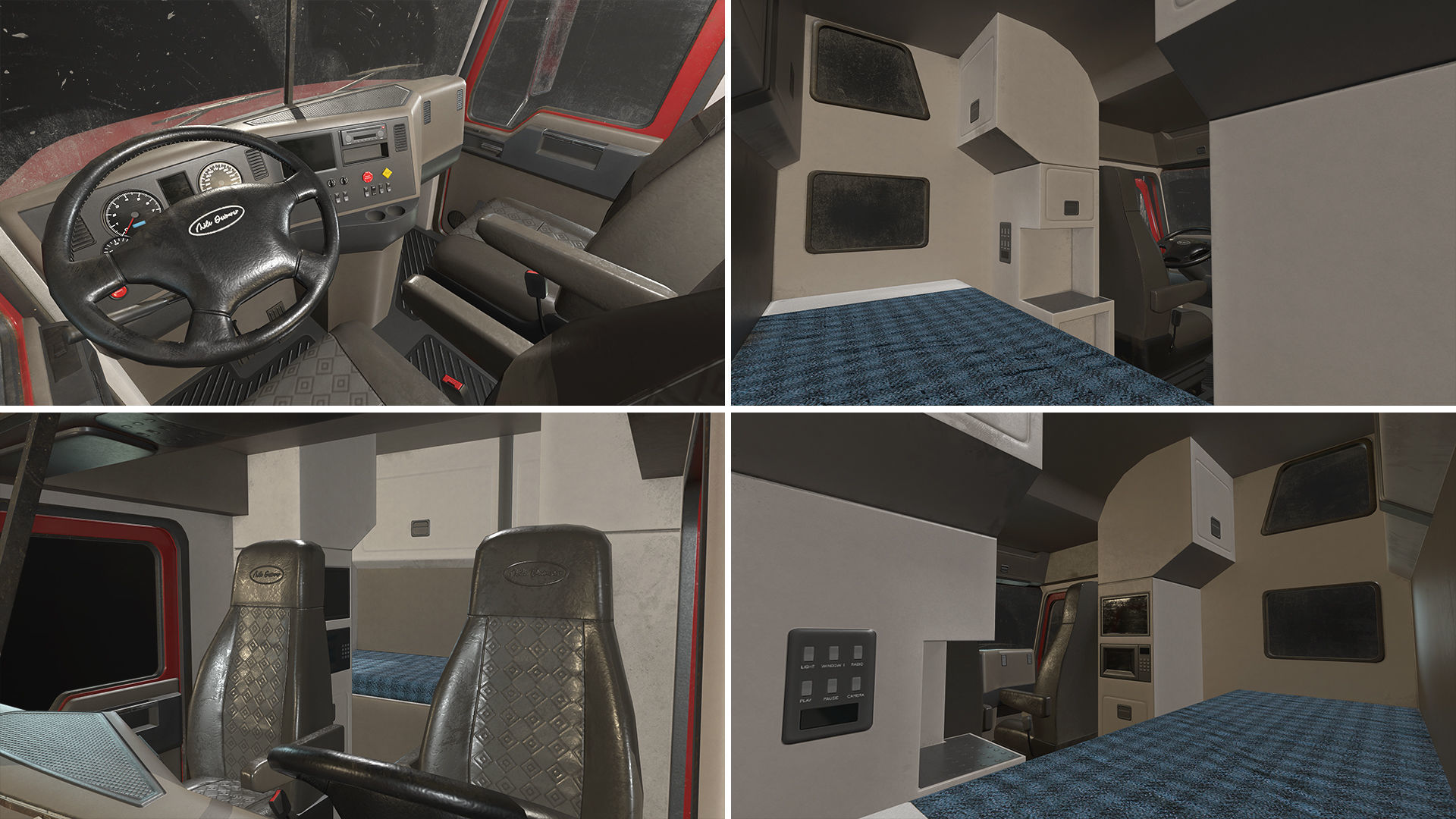 Semi Truck Mega Pack Low-poly 3D model_31