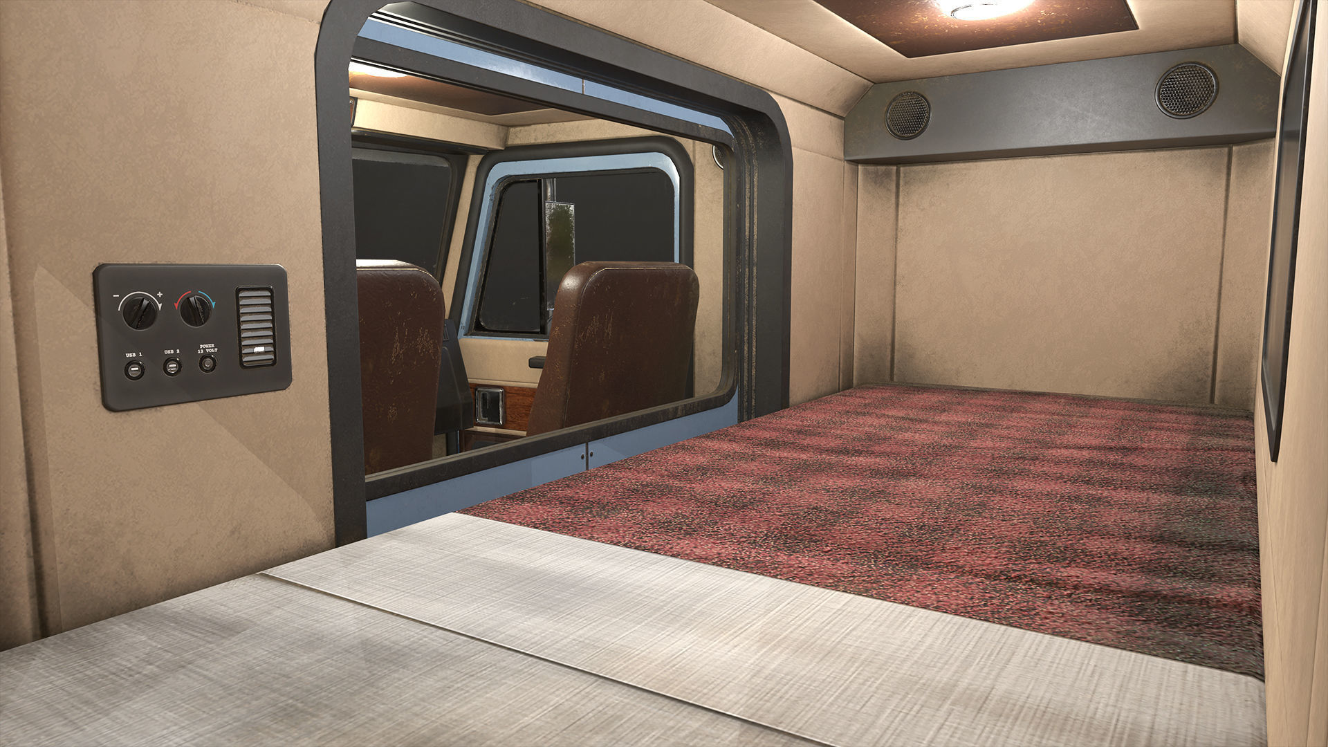 Semi Truck Mega Pack Low-poly 3D model_5