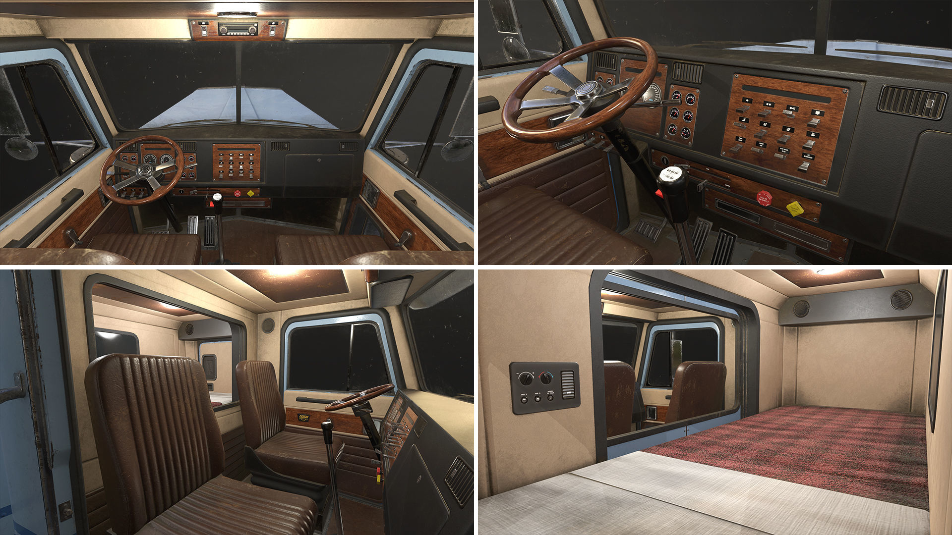 Semi Truck Mega Pack Low-poly 3D model_32