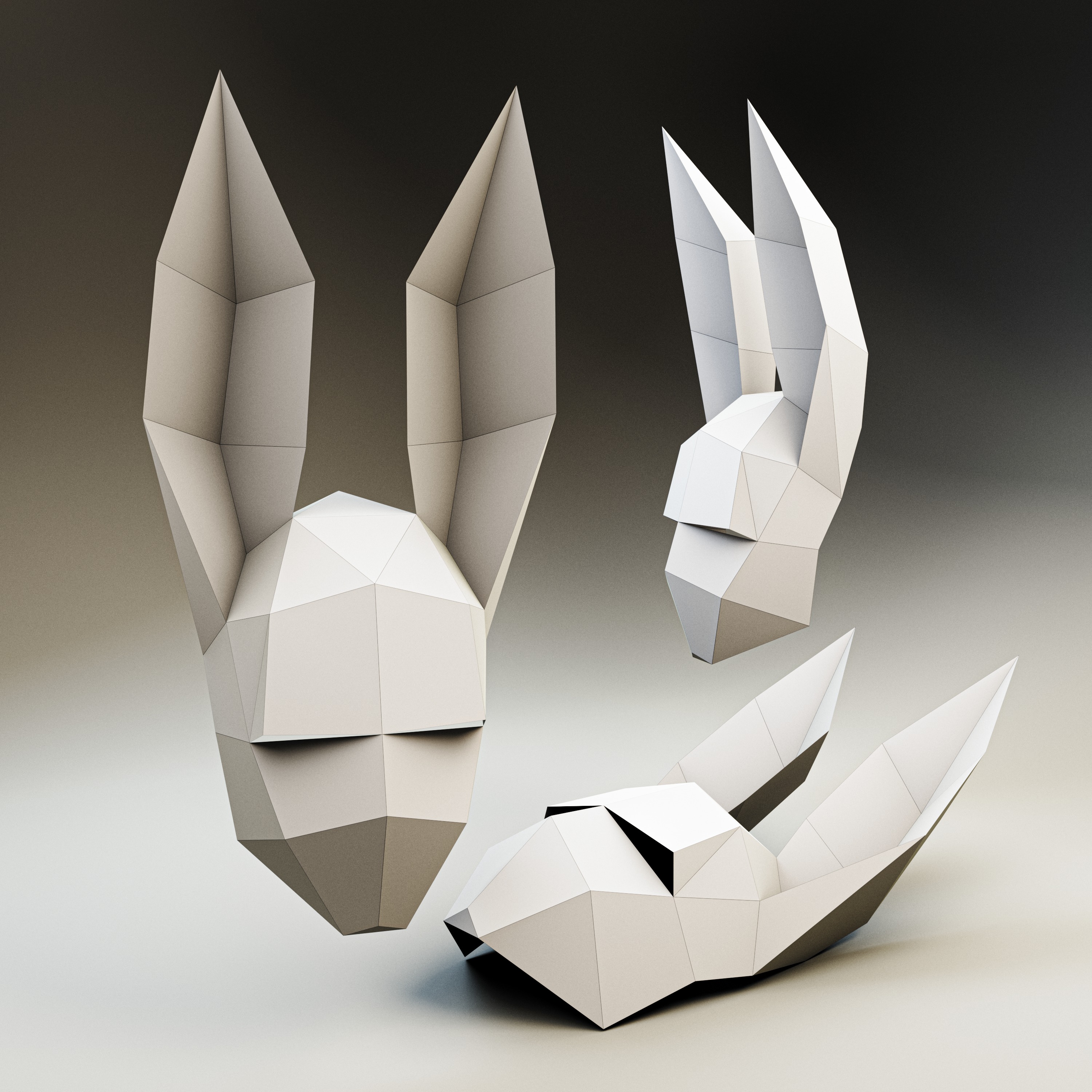 Rabbit Mask 3D model_3