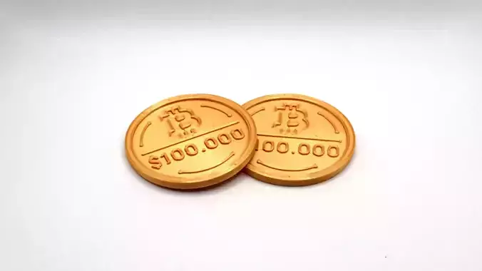 2024-13 Bitcoin 100000 Coin 3D print model