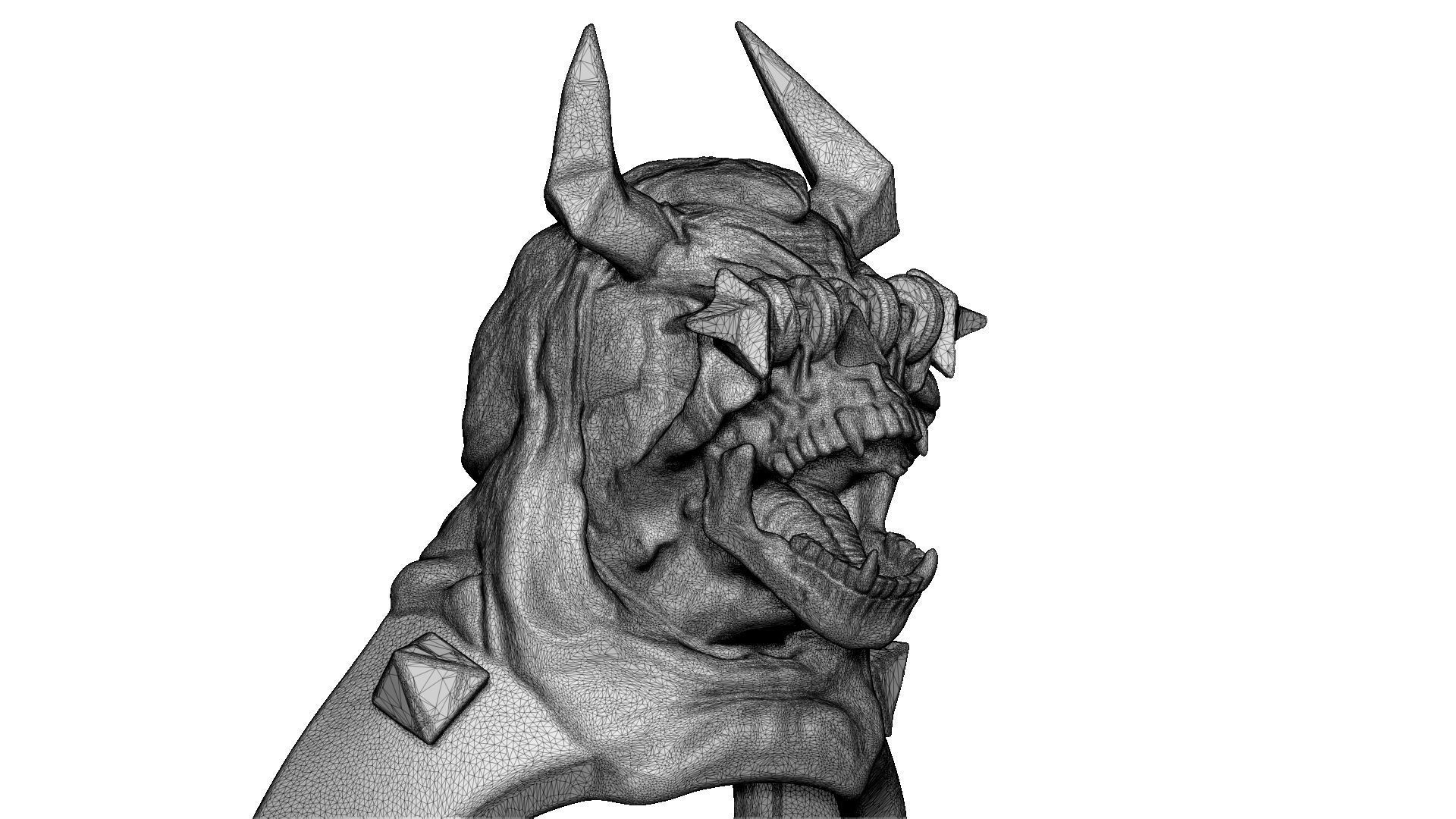 Dark Guardian Ring 3D print model_3