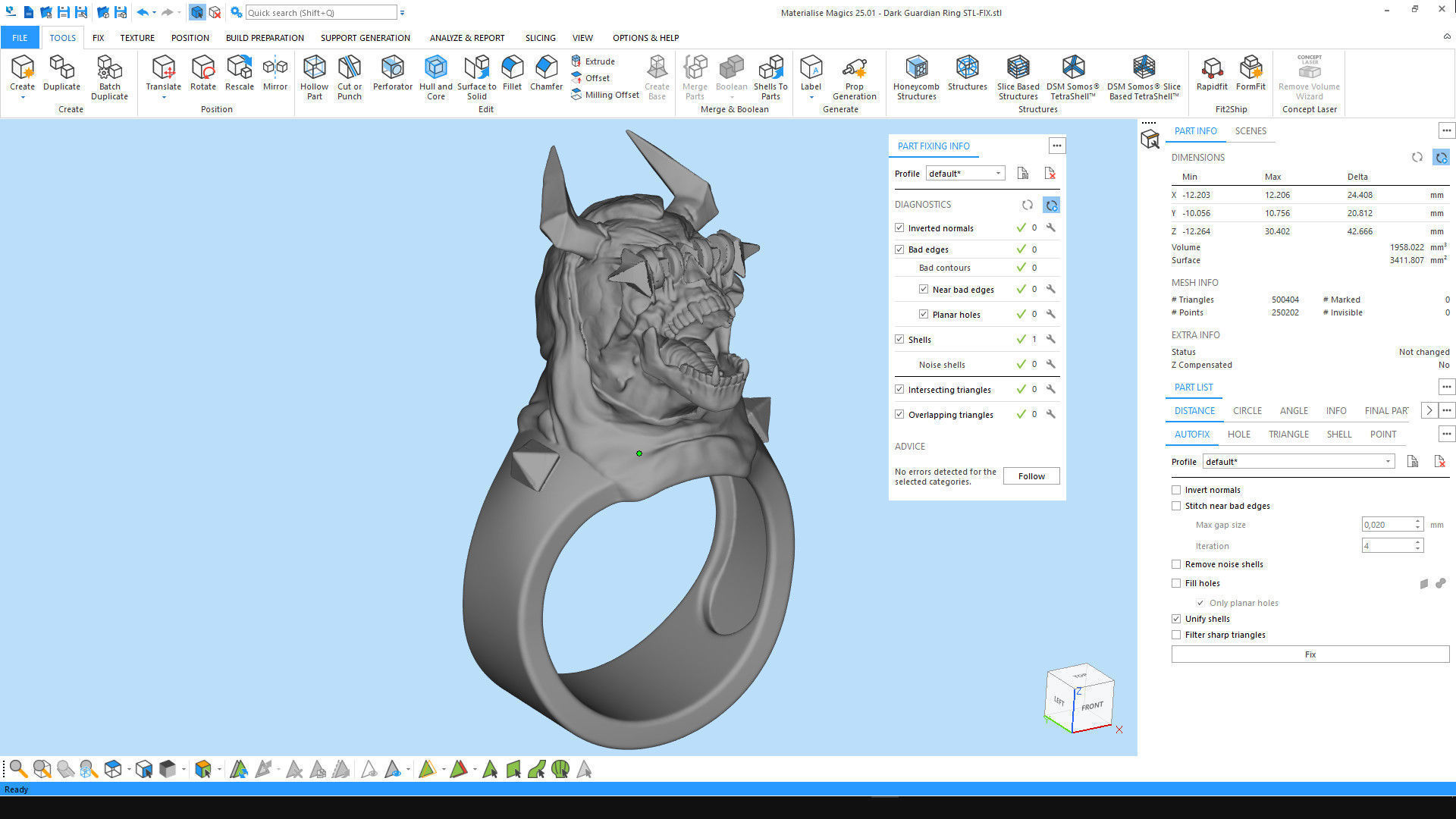 Dark Guardian Ring 3D print model_2