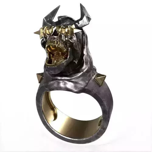 Dark Guardian Ring 3D print model