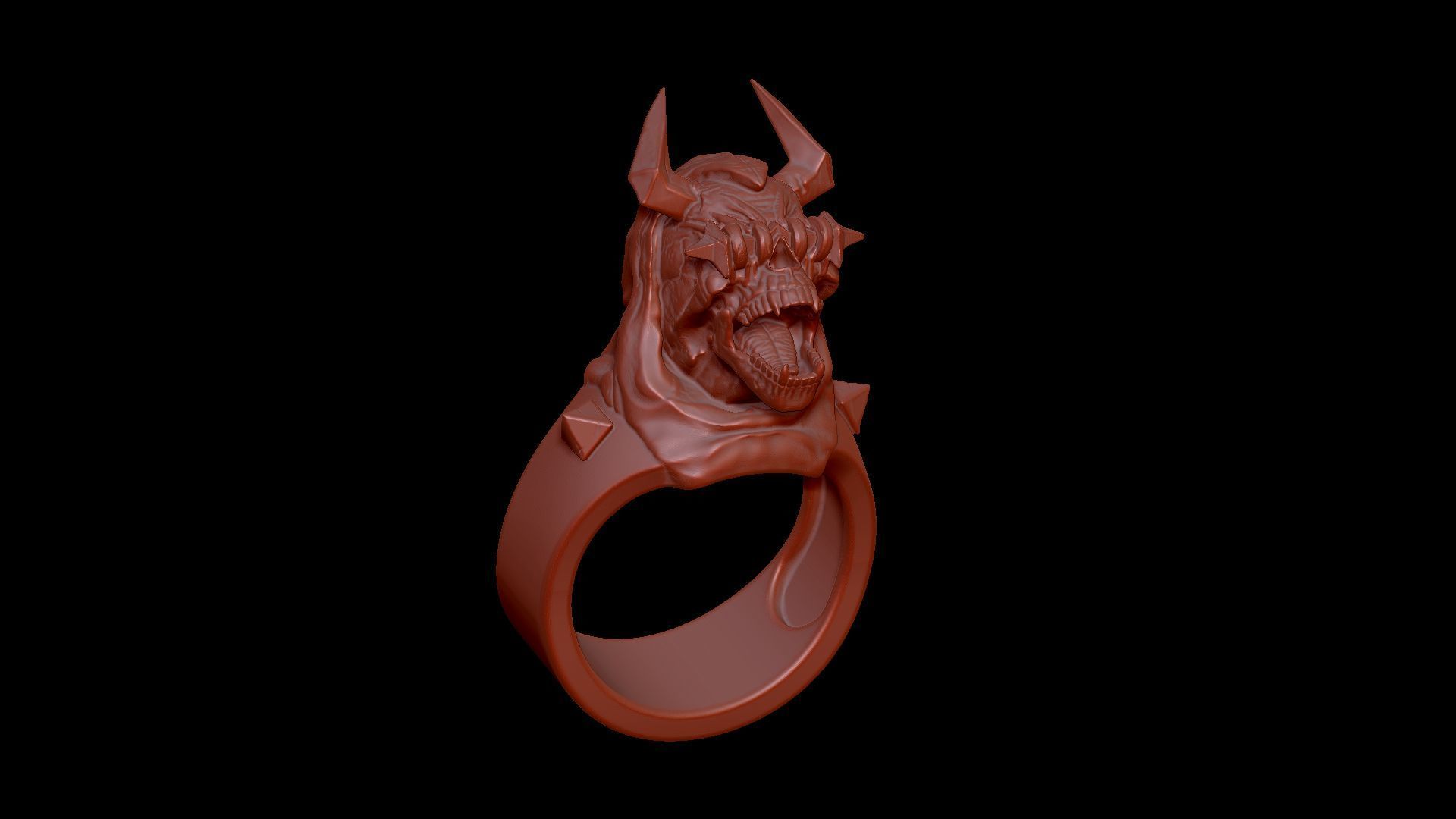 Dark Guardian Ring 3D print model_13