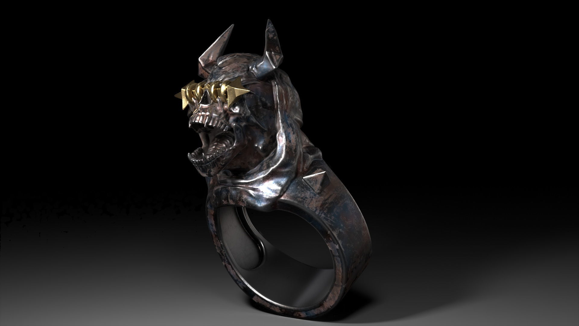 Dark Guardian Ring 3D print model_12