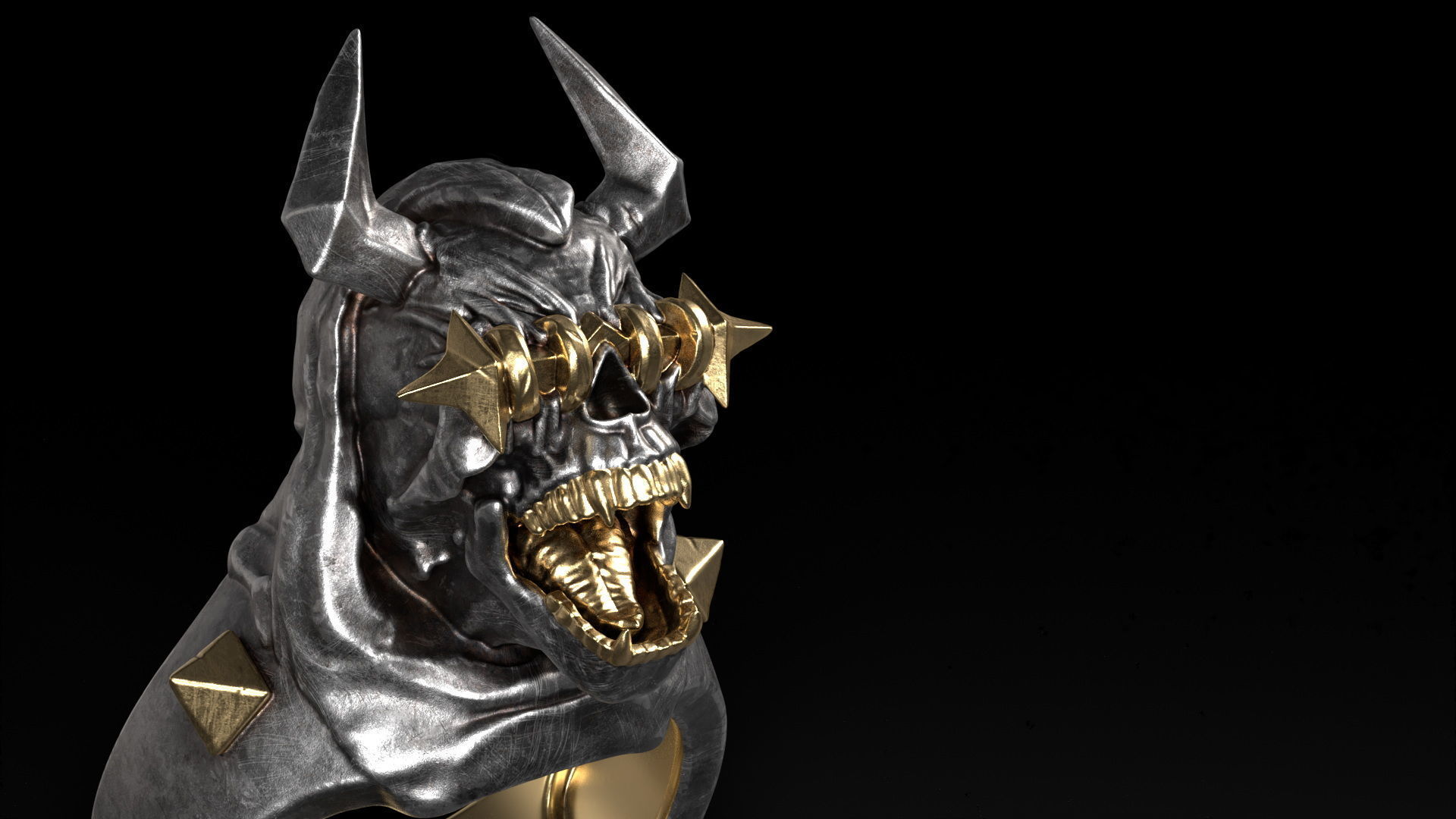 Dark Guardian Ring 3D print model_8