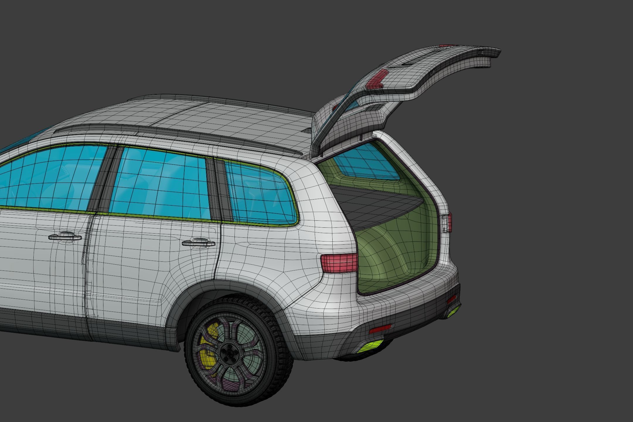 Generic  Electric - Hybrid SUV Car - Crossover - Off Road - 4x4 3D model_27