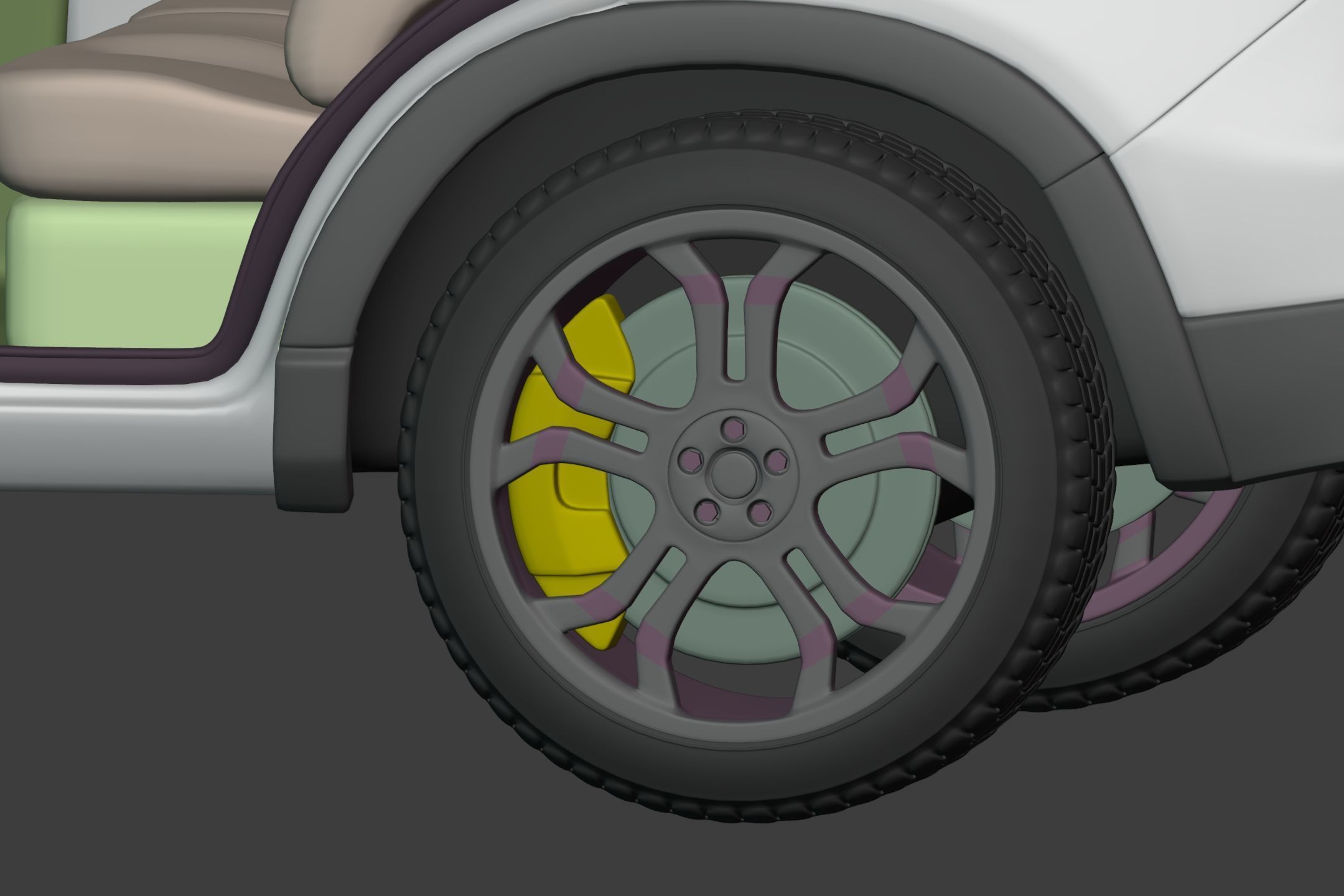 Generic  Electric - Hybrid SUV Car - Crossover - Off Road - 4x4 3D model_34