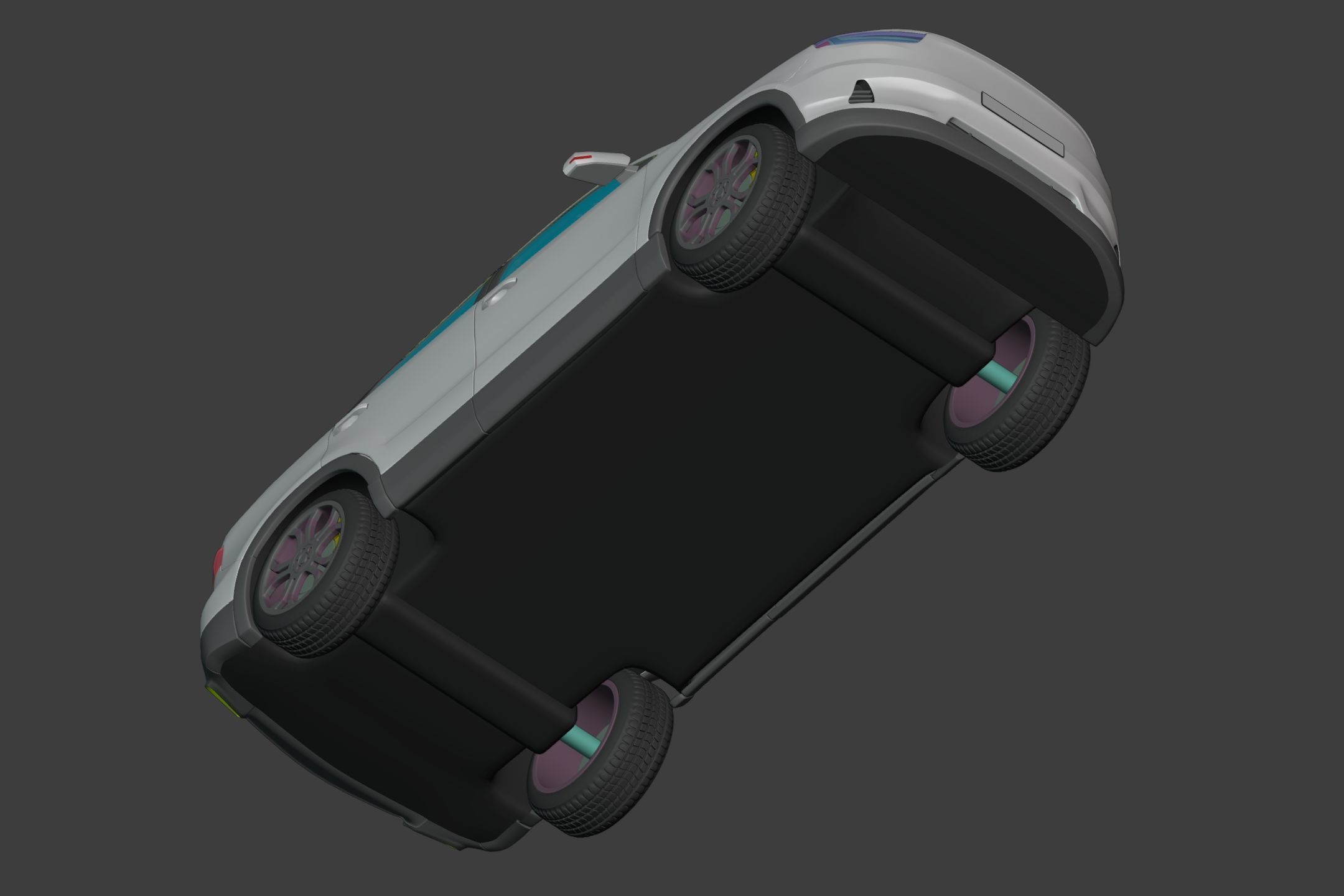 Generic  Electric - Hybrid SUV Car - Crossover - Off Road - 4x4 3D model_30