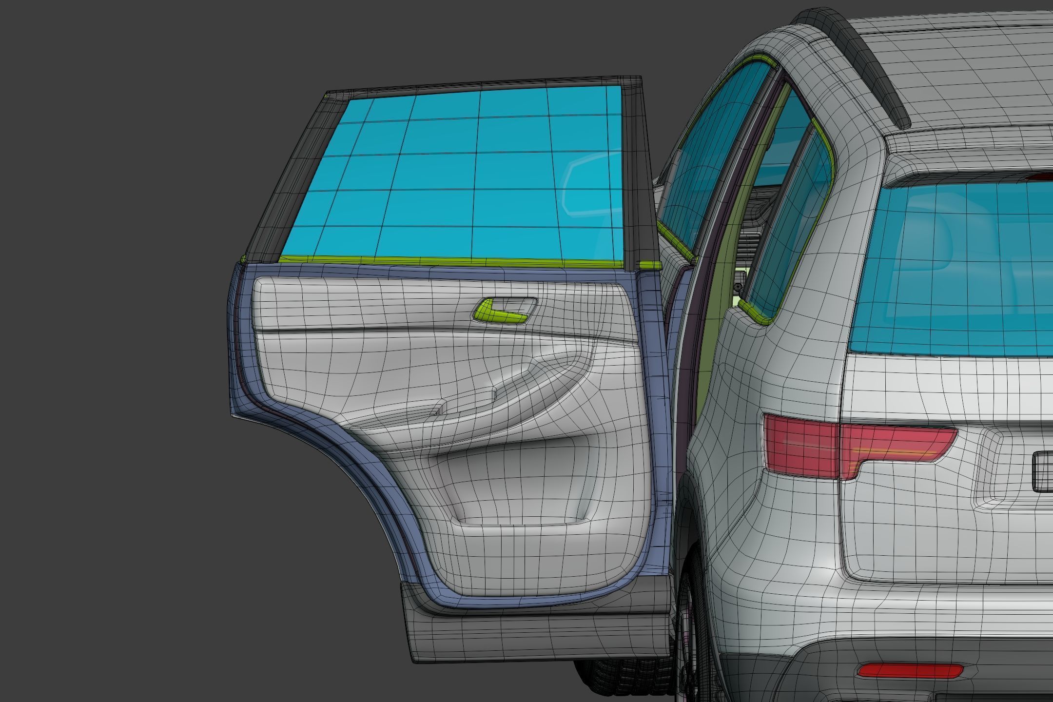 Generic  Electric - Hybrid SUV Car - Crossover - Off Road - 4x4 3D model_25