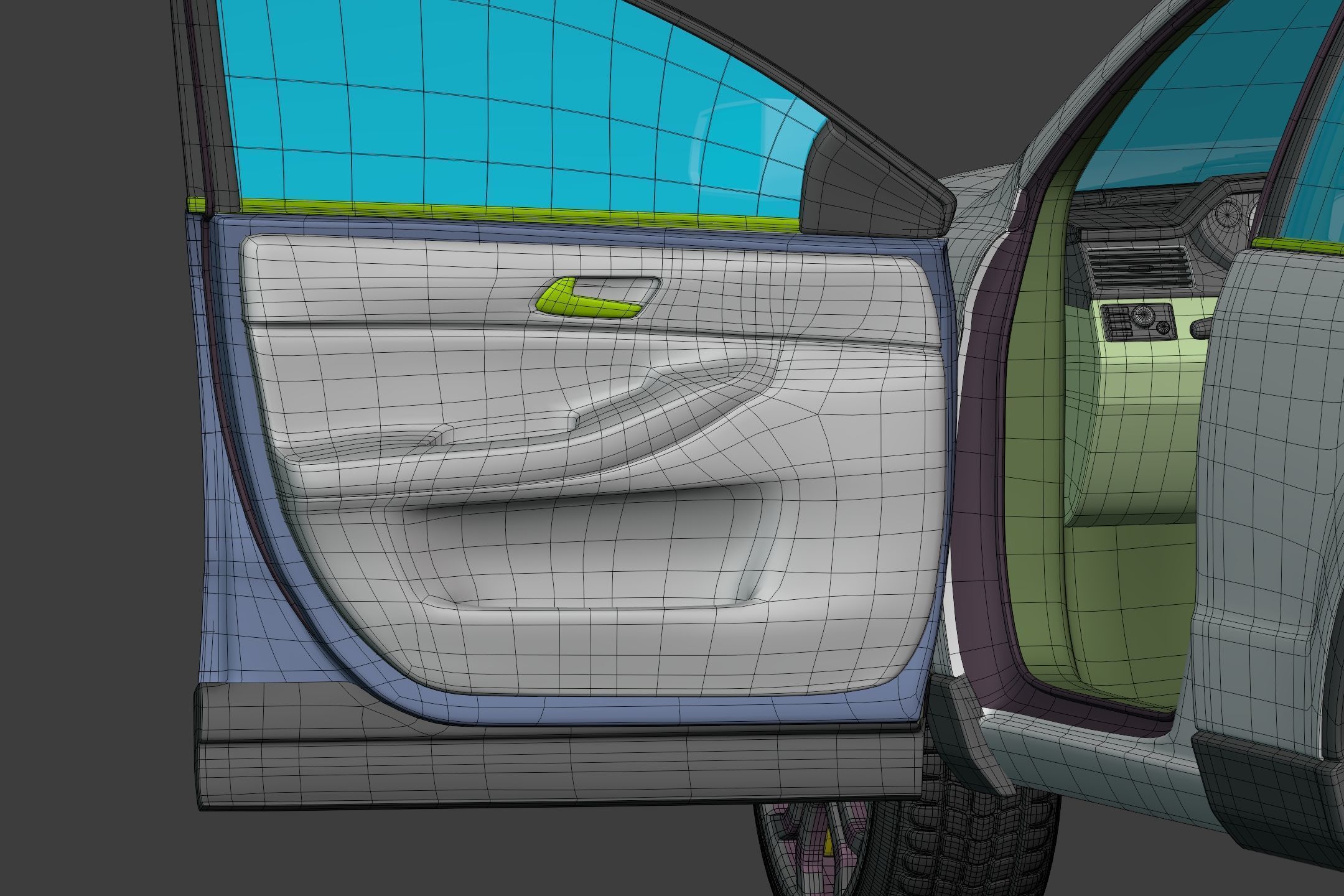 Generic  Electric - Hybrid SUV Car - Crossover - Off Road - 4x4 3D model_23