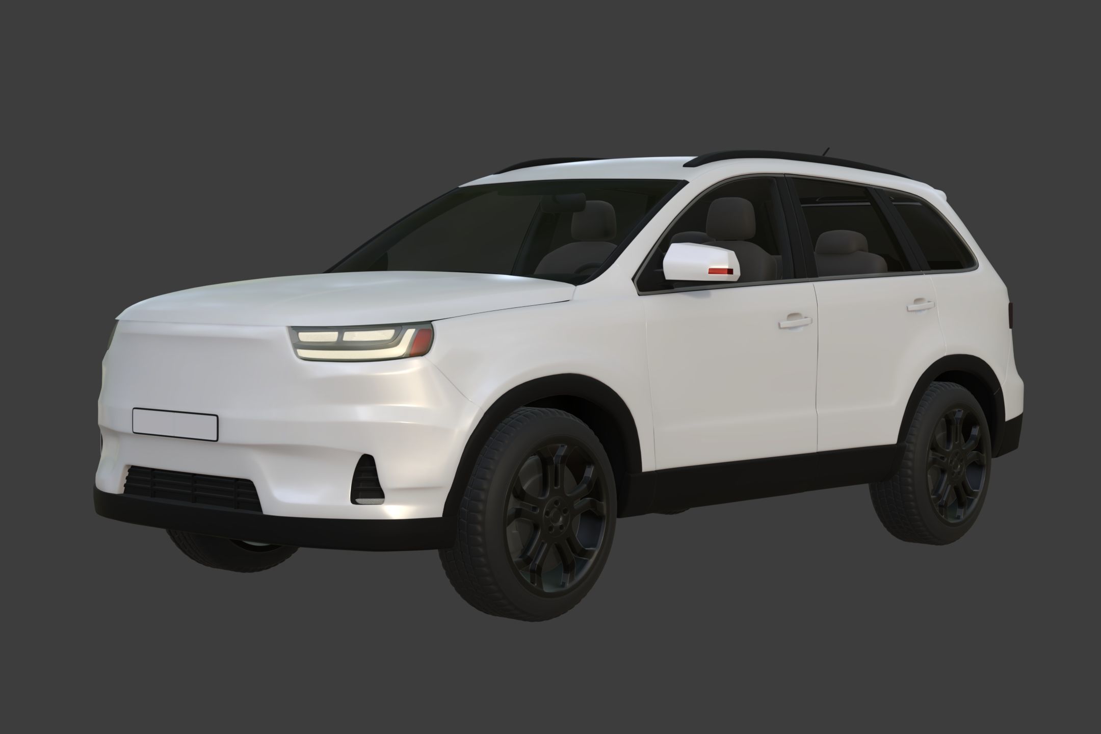 Generic  Electric - Hybrid SUV Car - Crossover - Off Road - 4x4 3D model_1