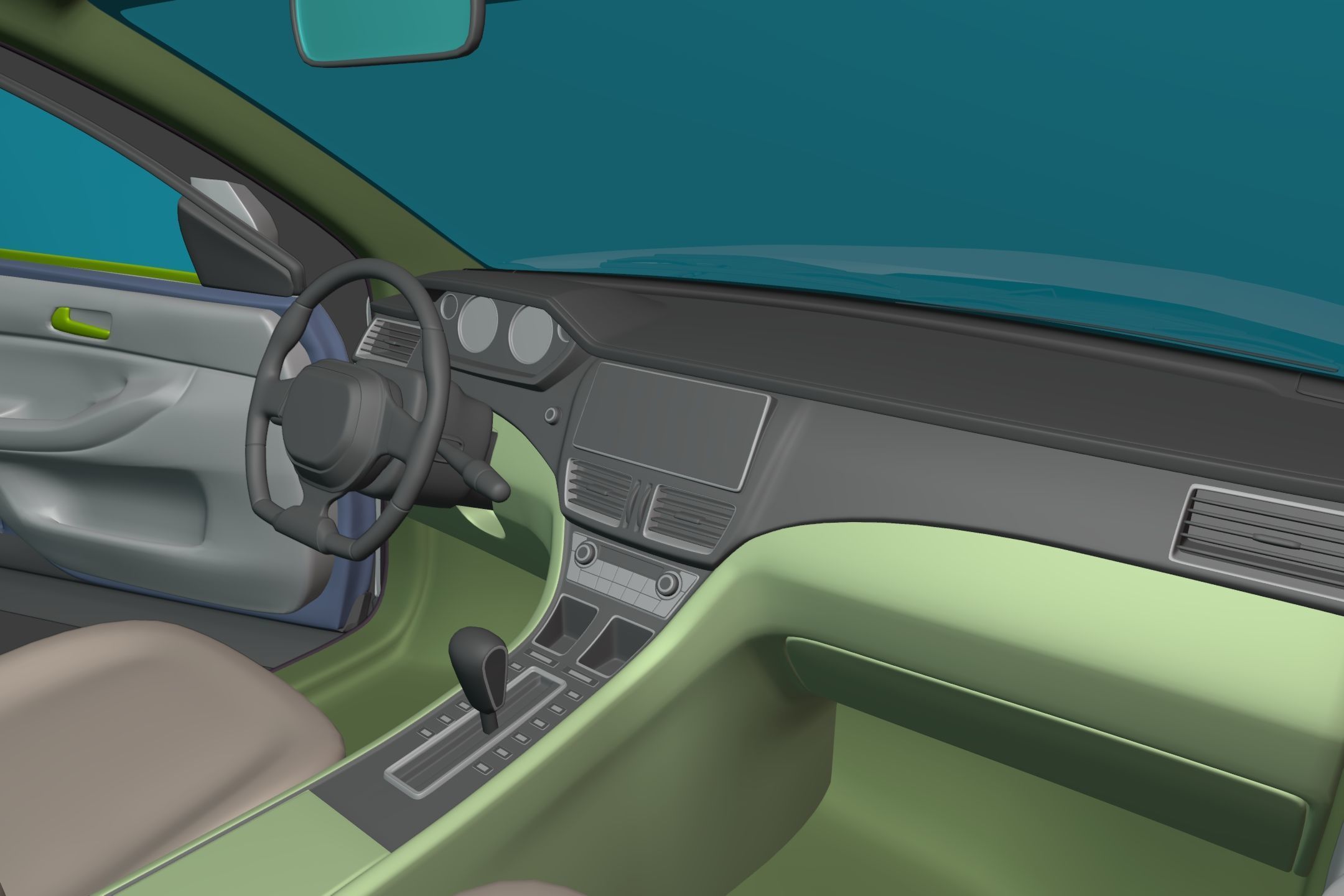 Generic  Electric - Hybrid SUV Car - Crossover - Off Road - 4x4 3D model_20