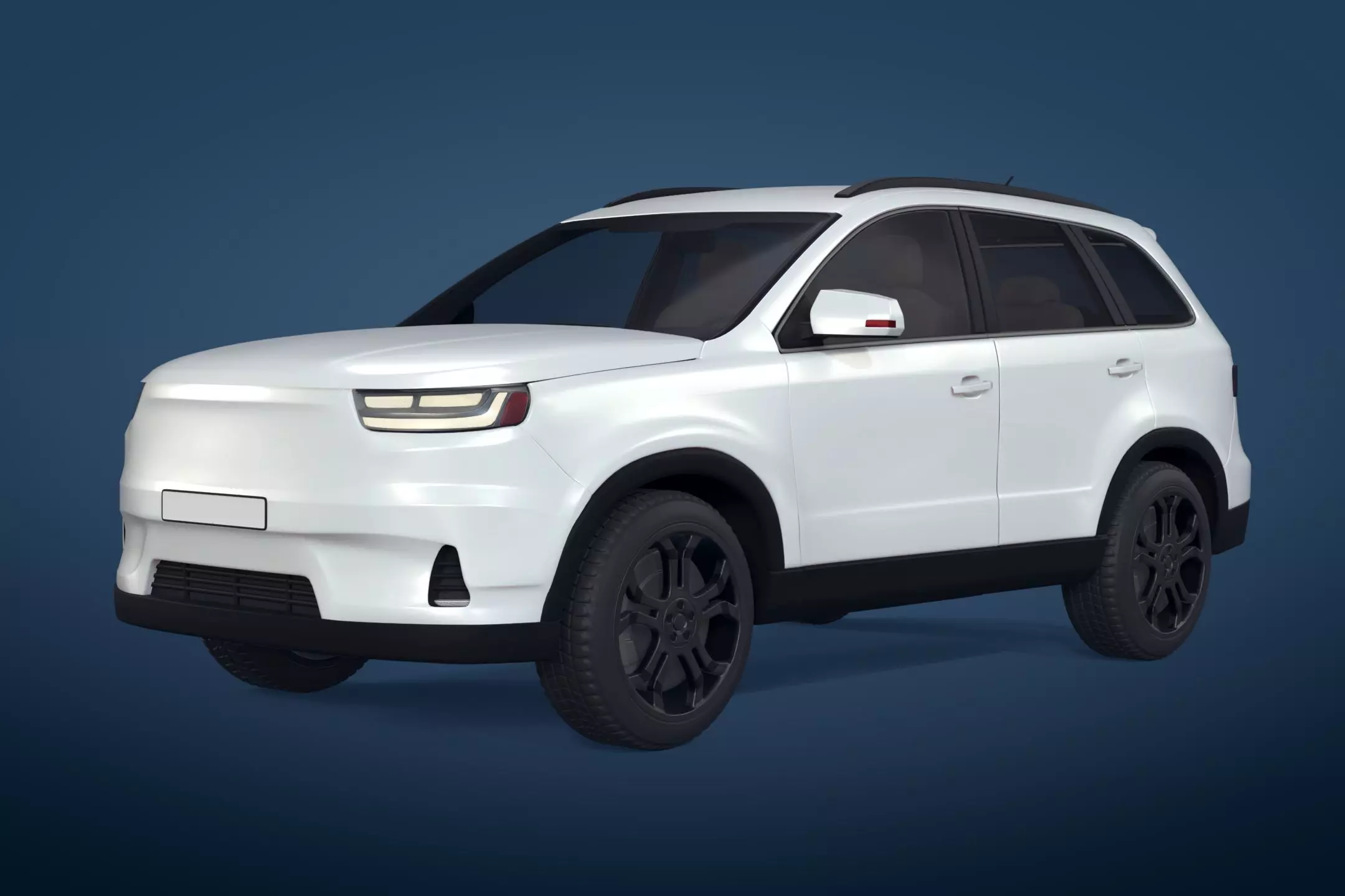 Generic  Electric - Hybrid SUV Car - Crossover - Off Road - 4x4 3D model_0