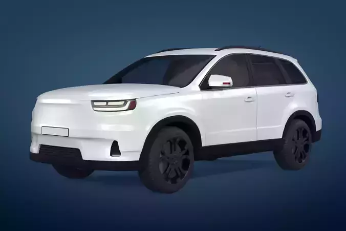 Generic  Electric - Hybrid SUV Car - Crossover - Off Road - 4x4 3D model