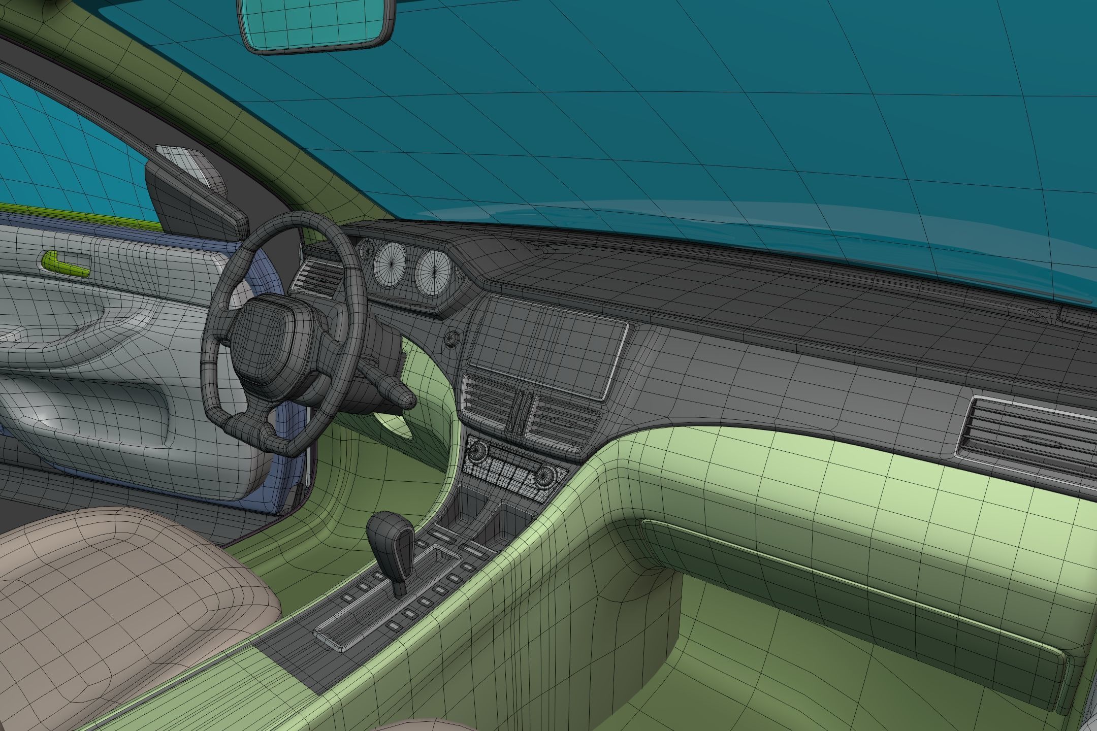 Generic  Electric - Hybrid SUV Car - Crossover - Off Road - 4x4 3D model_21