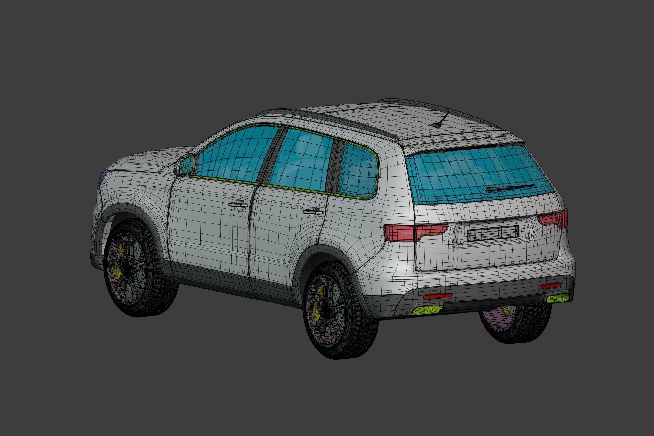 Generic  Electric - Hybrid SUV Car - Crossover - Off Road - 4x4 3D model_17