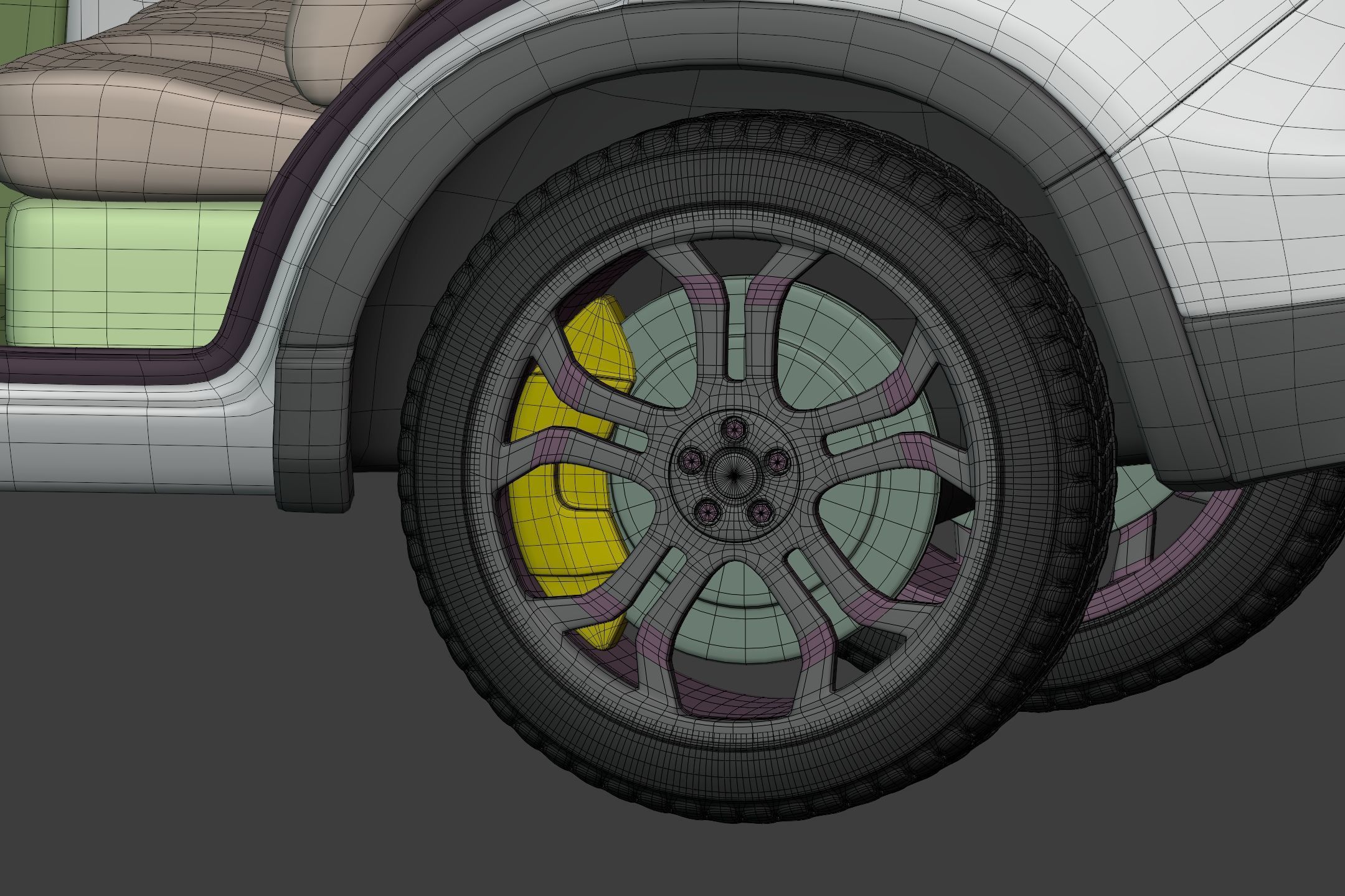 Generic  Electric - Hybrid SUV Car - Crossover - Off Road - 4x4 3D model_35