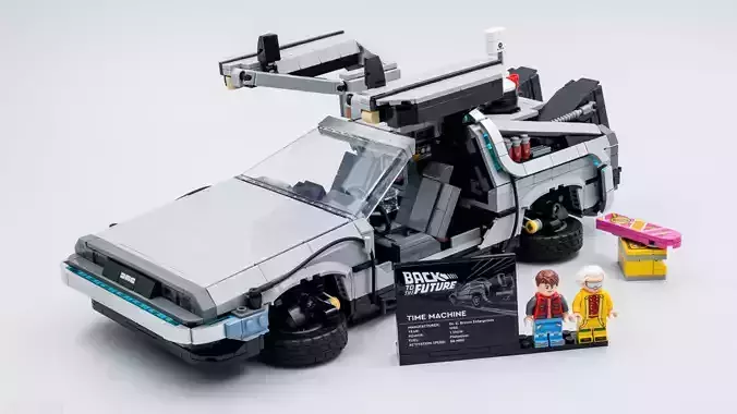 TwindBricks3D - 10300 Back to the Future Time Machine 3D print model