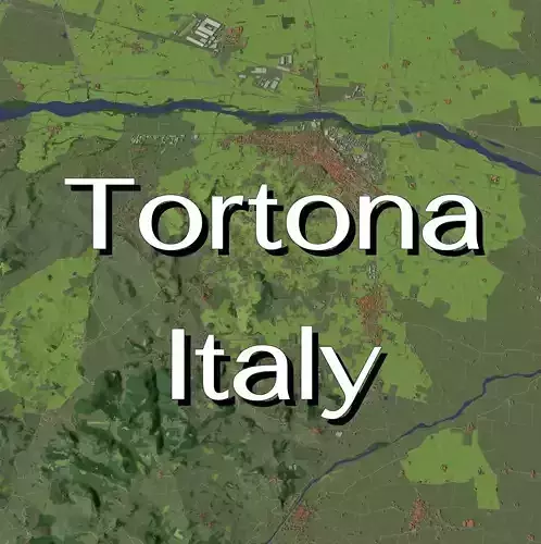 Tortona Italy - city and urban 3D model