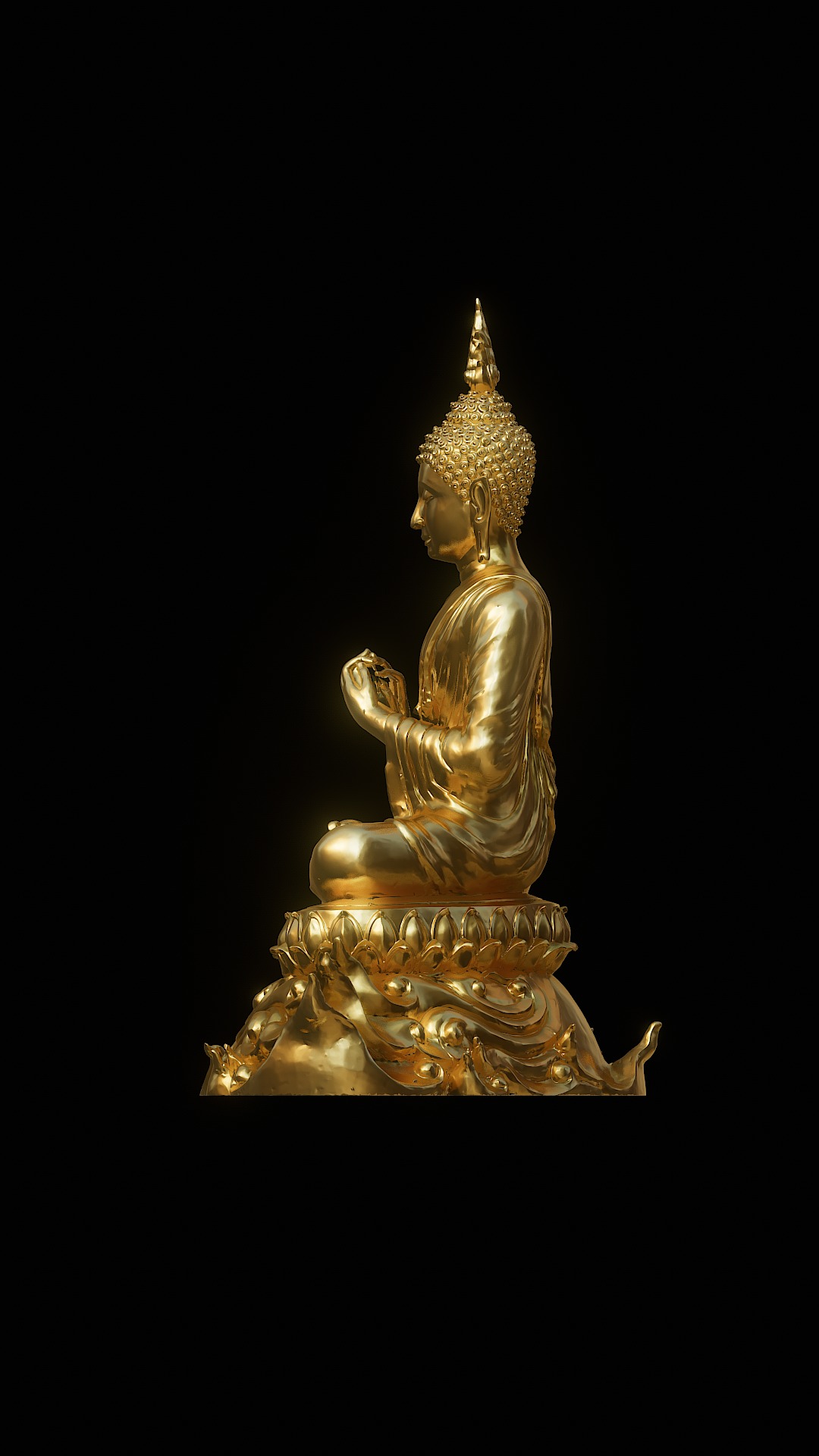 Buddha Thailand 3D model_1