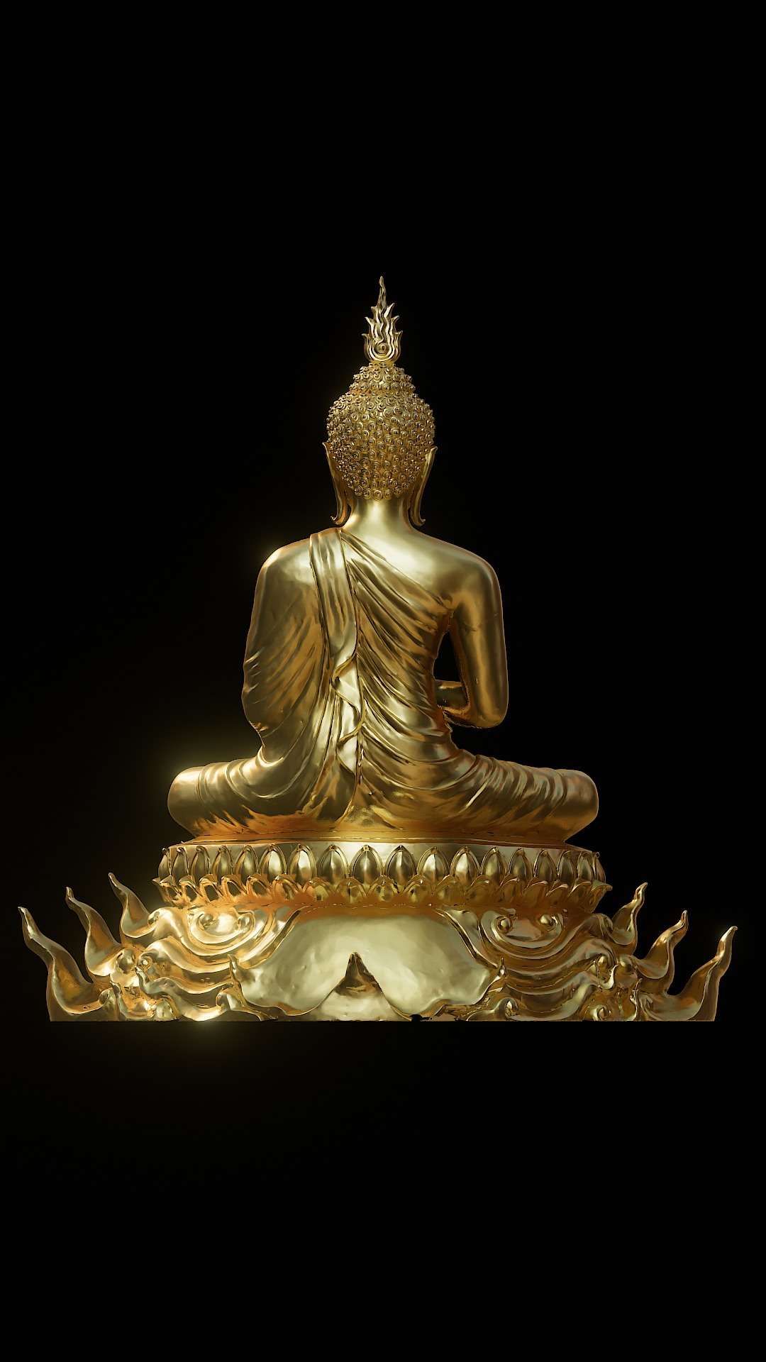 Buddha Thailand 3D model_3