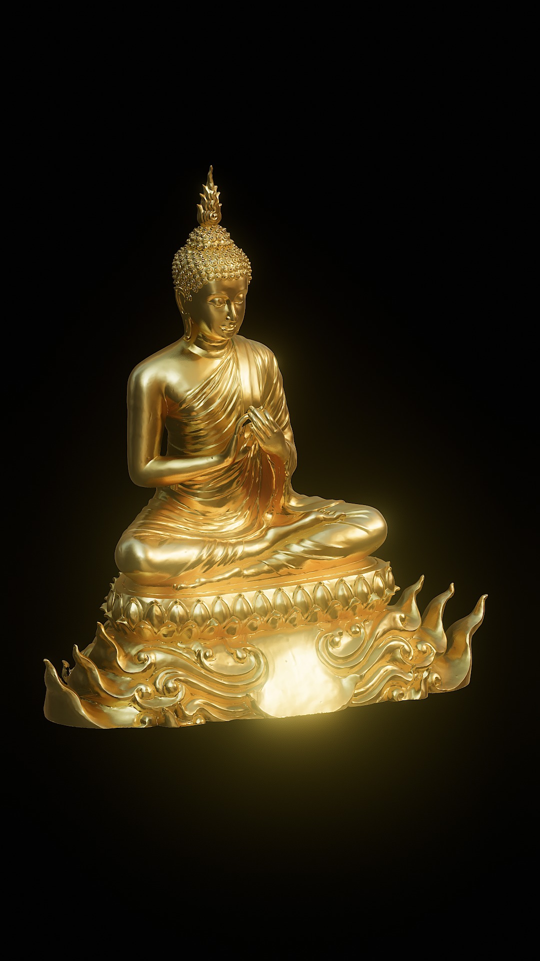 Buddha Thailand 3D model_4