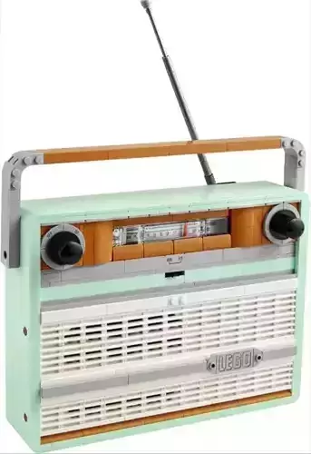 PixelBricks3D - LEGO Retro Radio