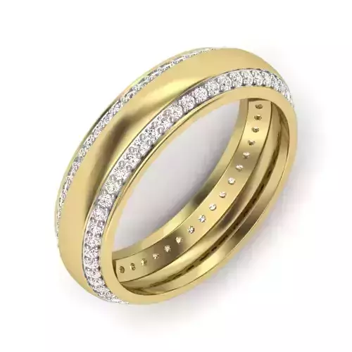 Women Diamond Ring 3dm STL  Render Details - PR-167 DIA