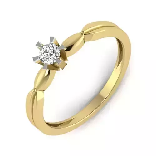 Women Diamond Ring 3dm STL  Render Details - PR-172 DIA