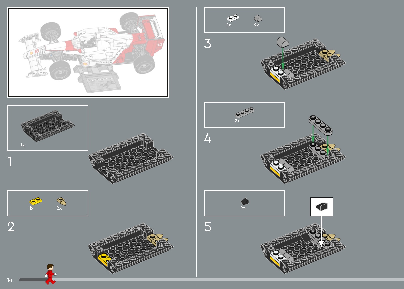 TwindBricks3D - 10330 McLaren MP44 - Ayrton Senna 3D print model_7