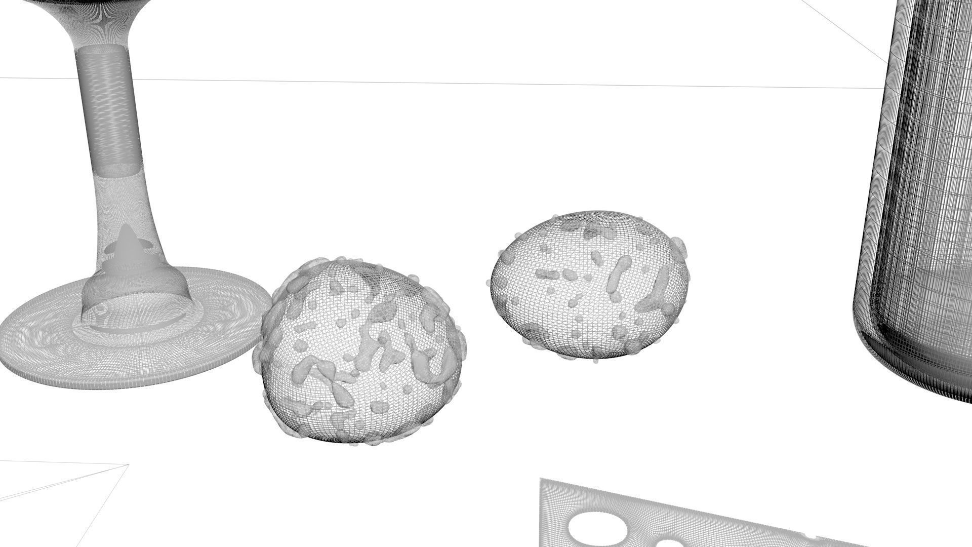 Wine Table 3D model_9