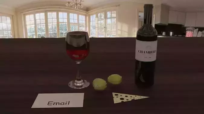 Wine Table 3D model