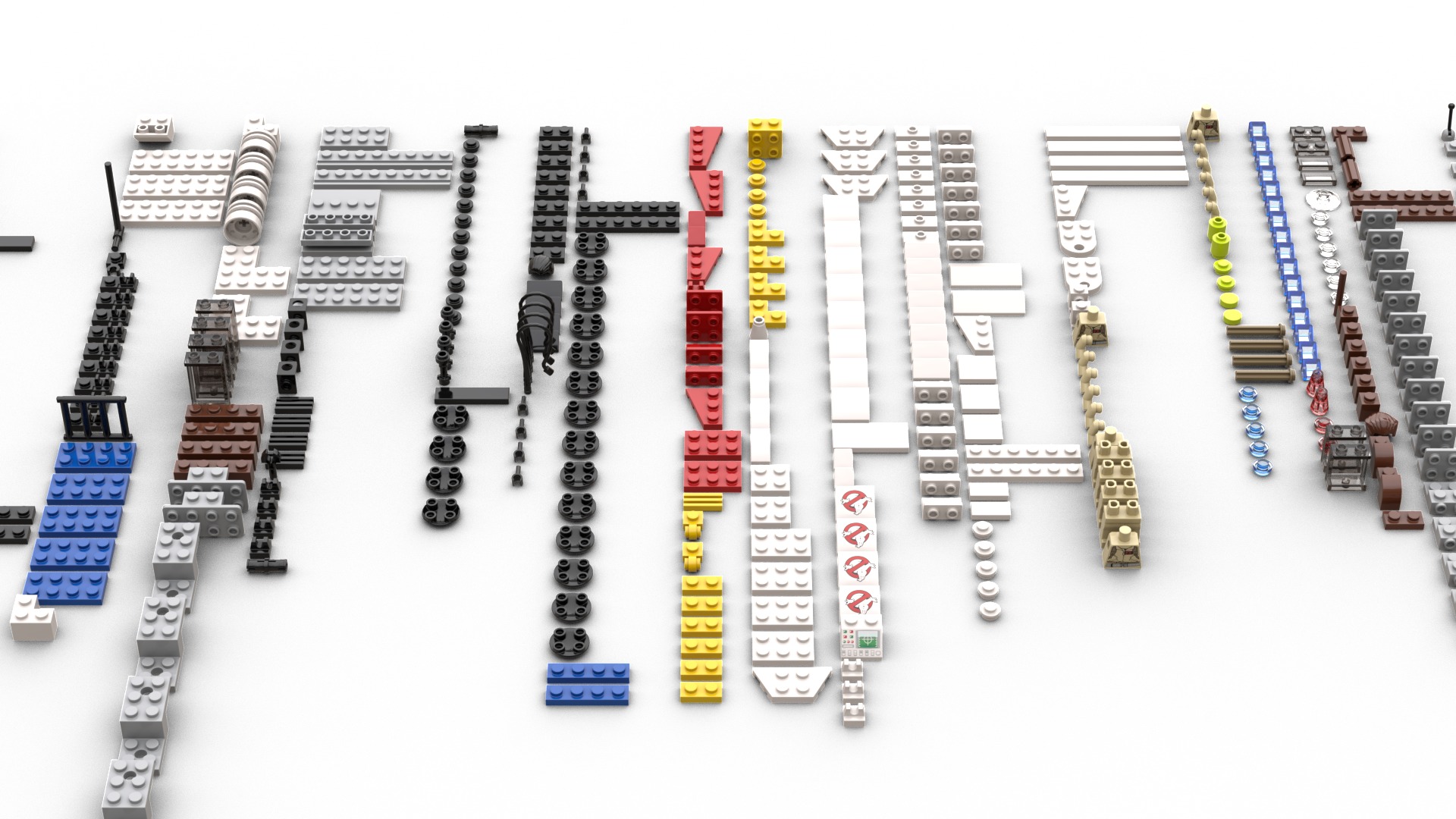 TwindBricks3D - 21108 Ghostbusters Ecto-1 3D print model_1