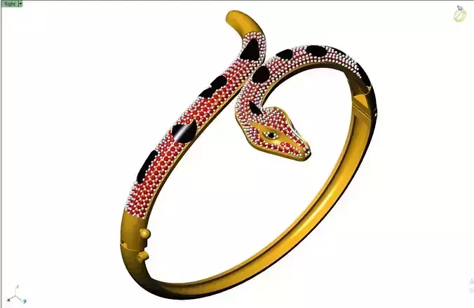 SNAKE BRASLATE NEW 3DM 3D print model