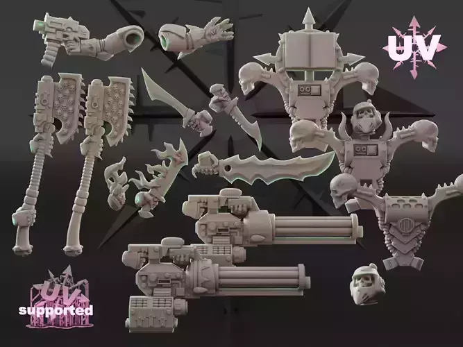 Legionary upgrade sprue 3D print model
