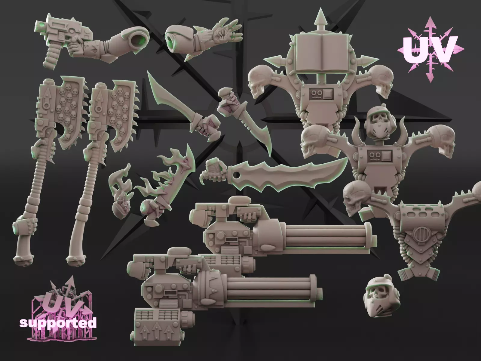 Legionary upgrade sprue 3D print model_0
