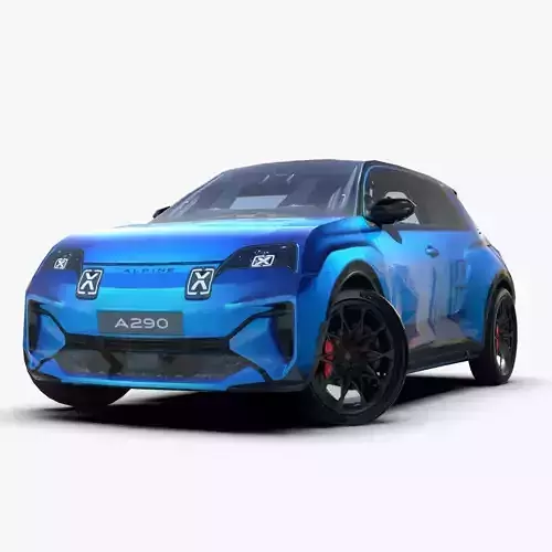 Alpine A290 2025 New Low-poly 3D model