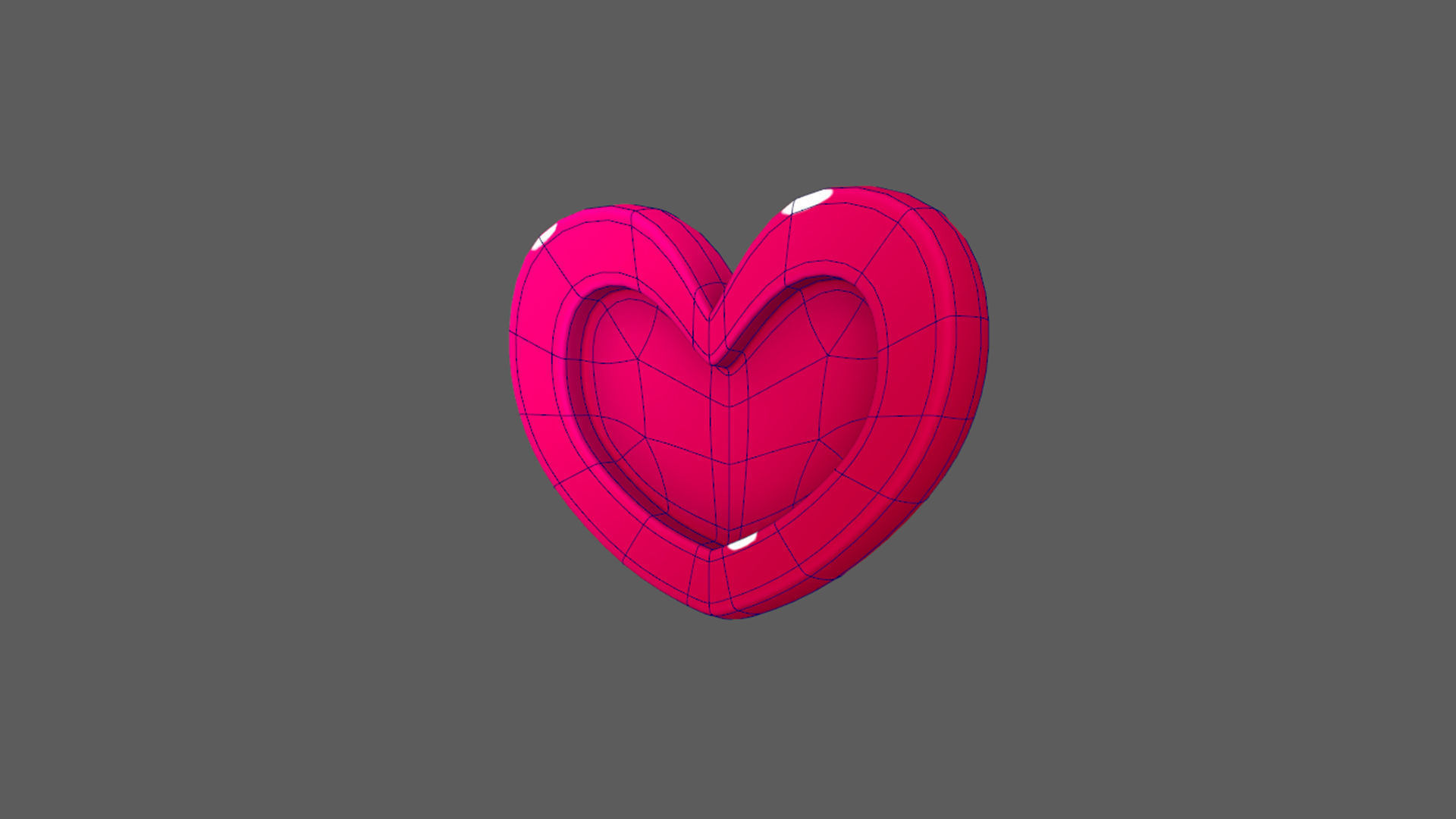 StarCoin and Heart 3D model Low-poly 3D model_5