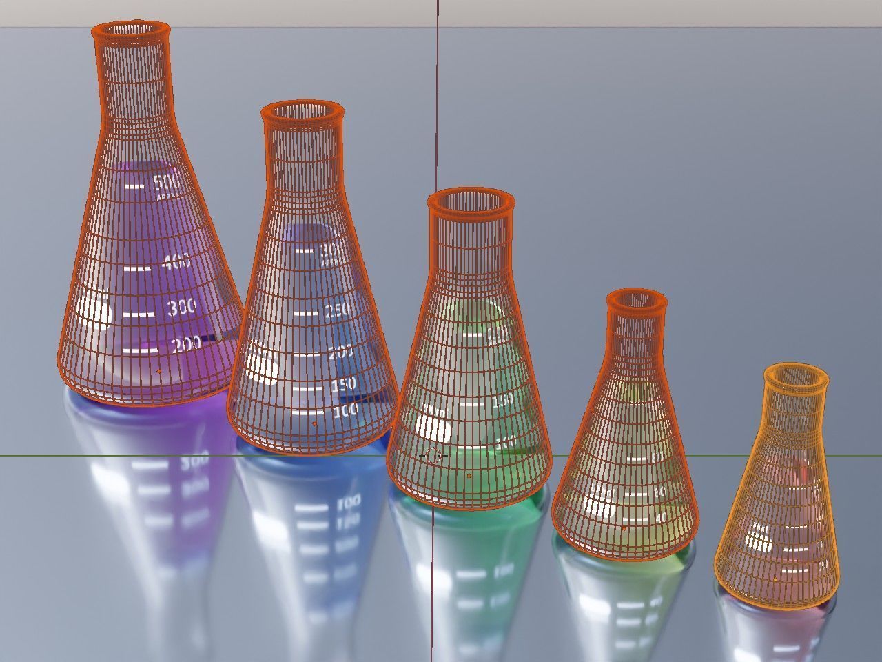Erlenmeyer flasks  3D model_7