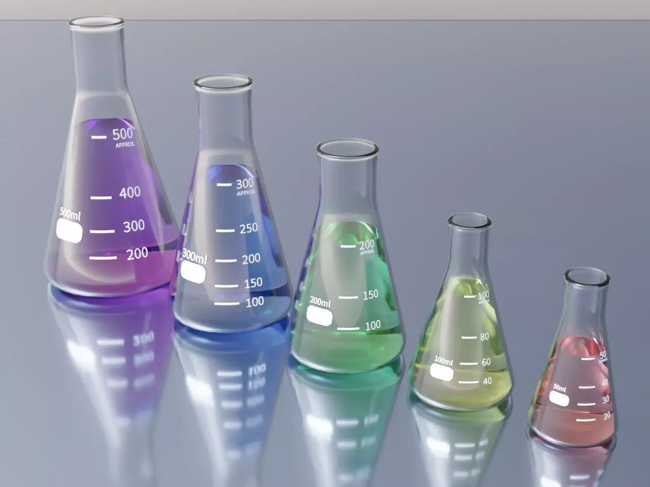 Erlenmeyer flasks  3D model_0