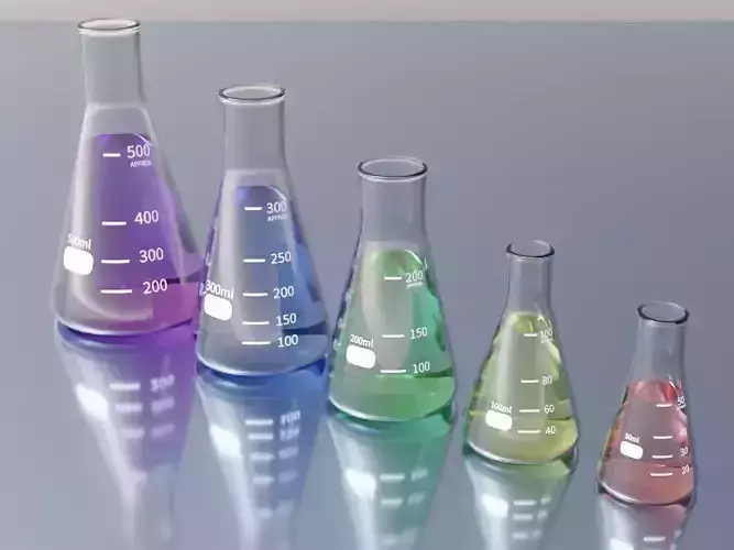 Erlenmeyer flasks 