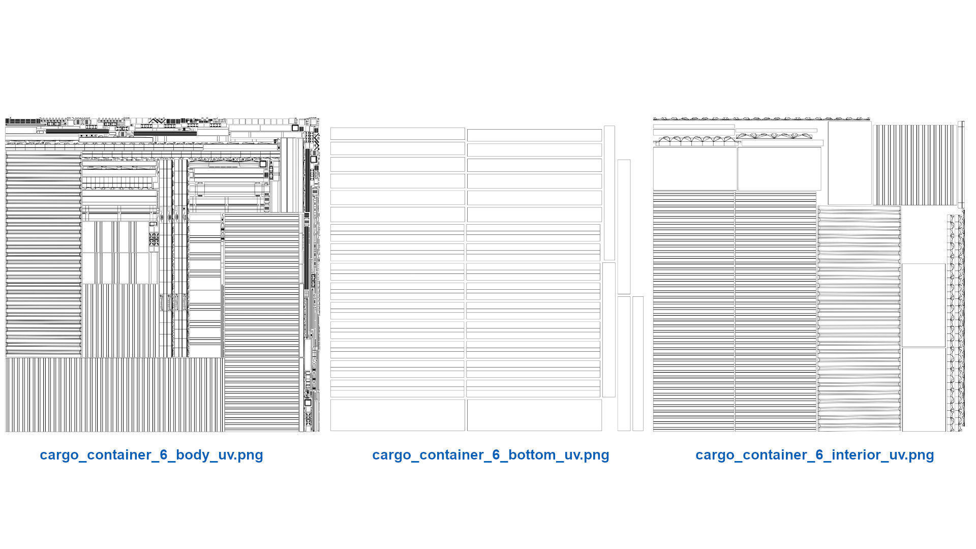 Cargo Container 6A Low-poly 3D model_12
