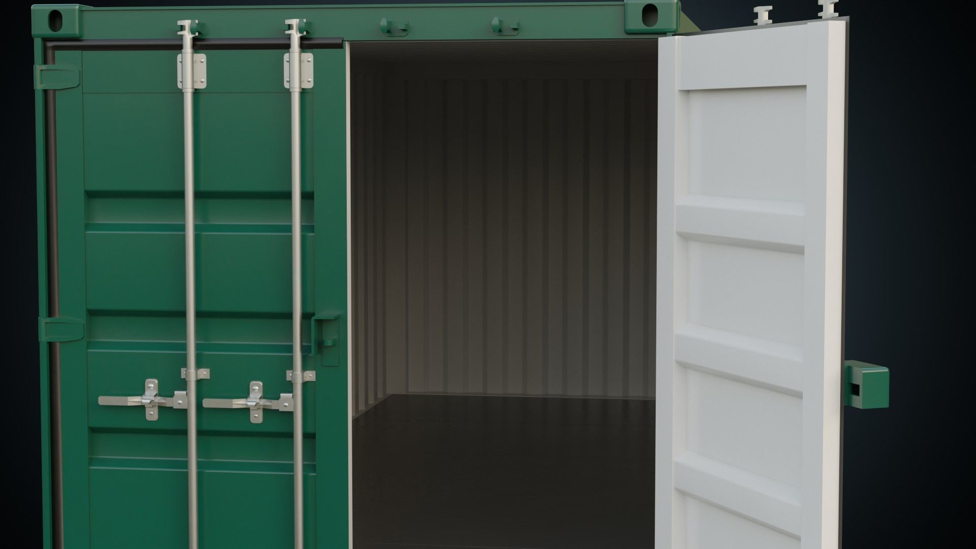 Cargo Container 6A Low-poly 3D model_8